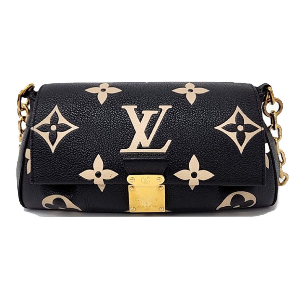 Louis Vuitton Favorit Monogram Flap Bag in Black - E-SEVEN STORE