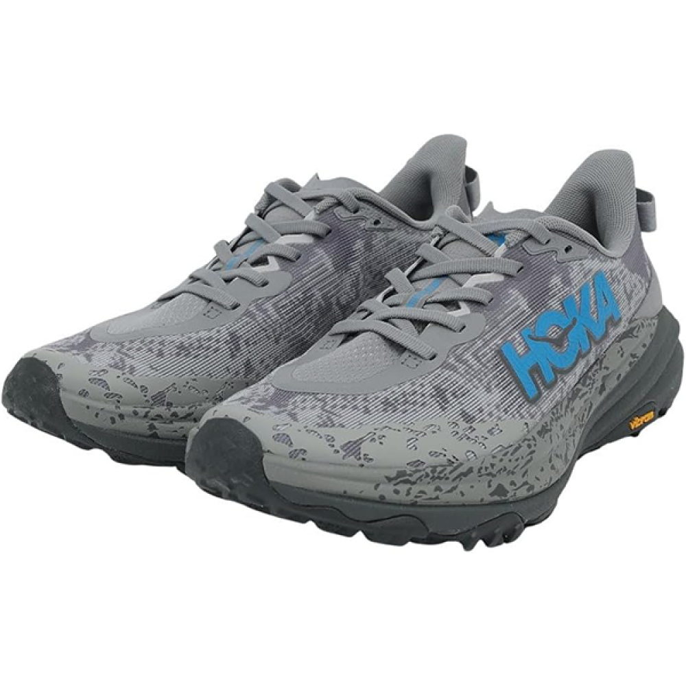 Hoka Men's Speedo 6 Sneakers Grey with Blue Logo - E-SEVEN STORE