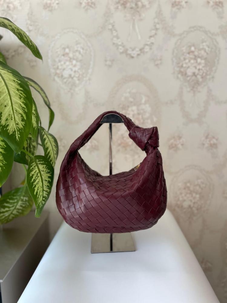 Bottega Women's Judy Bag 36cm, Burgundy Leather - E-SEVEN STORE