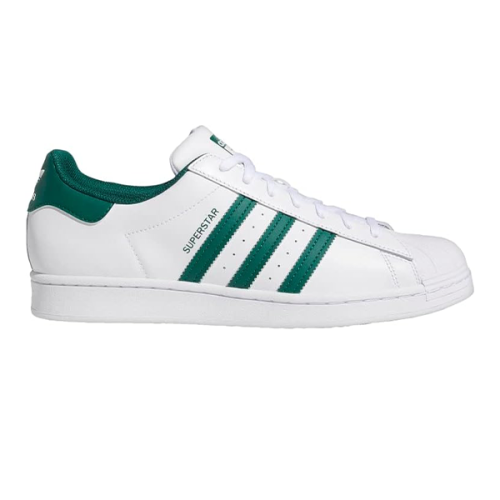 شوز adidas سوبر ستار للجنسين رياضي فاخر اخضر وابيض