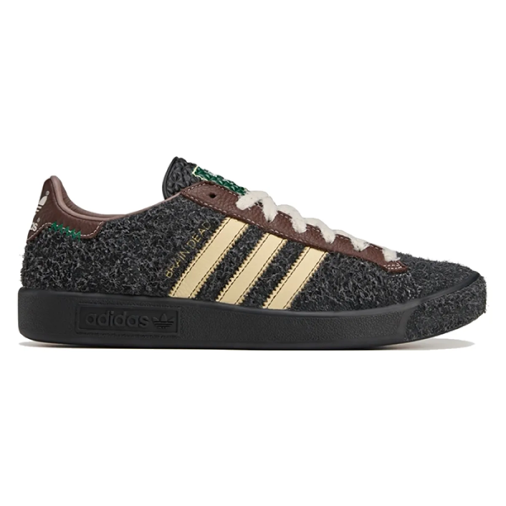 Adidas Forest Hills x Brended Grass Design Sneakers, Black, Ivory