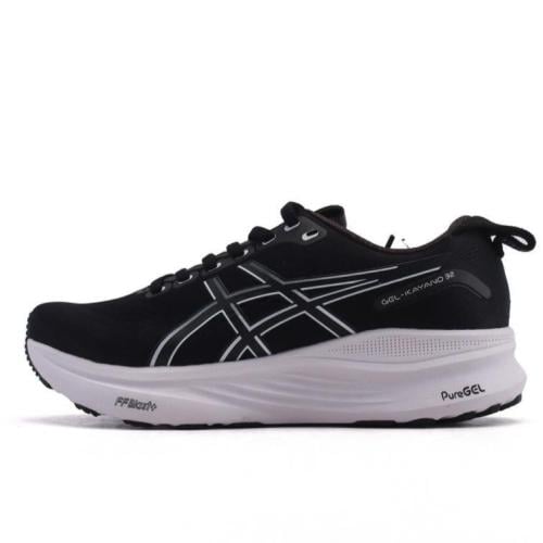 ASICS GEL-KEYANO 32 Unisex Black White Logo Running Shoe - E-SEVEN