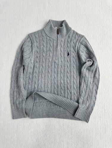 Ralph Lauren Men's Blue Zip Turtleneck Sweater - E-SEVEN STORE