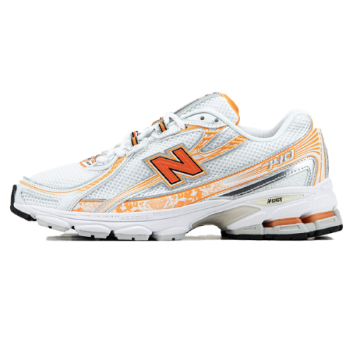 ネッシー New Balance 740 Unisex Sneaker Orange White Mesh Athletic