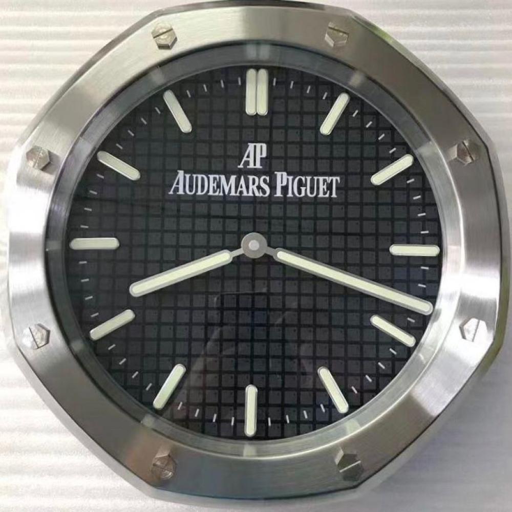 Audemars Piguet Home Watch Black with Silver Bezel