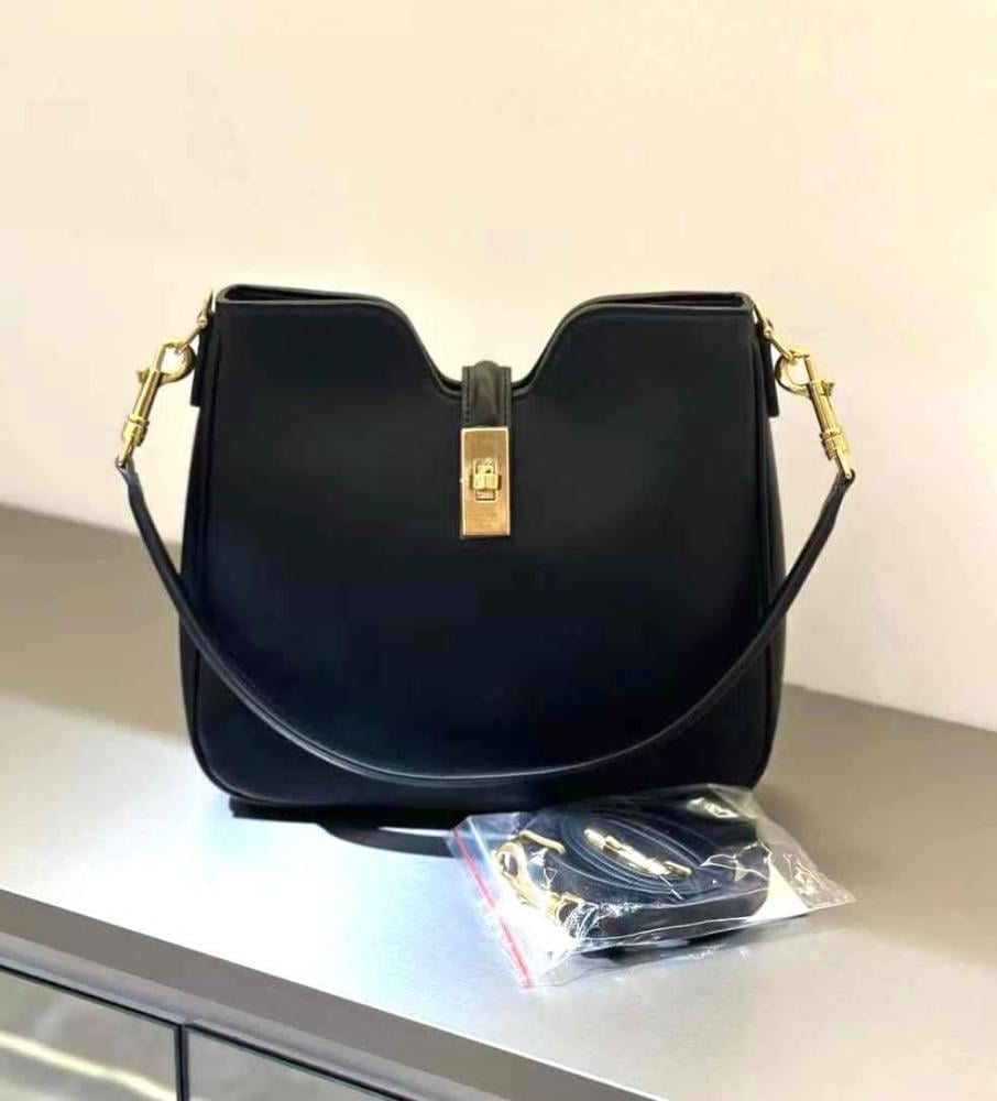 Black Celine Small Camille Luxury Leather Women's Shoulder Bag