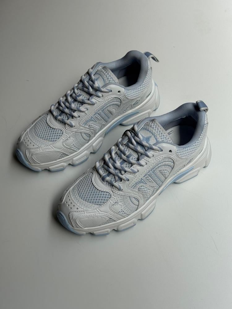 Dior Women's Chrono Sneakers in a sophisticated blue-grey