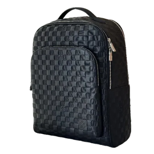 louis vuitton campus backpack n40094 Brown Coated Canvas Fashioned from giant damier ebene coated canvas with natural leather trim and black hardware Louis Vuitton Nigo Campus Backpack