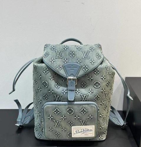 ioffer louis vuitton mens backpack Louis Vuitton Summer Men's Backpack in Luxury Monogram Leather, Black