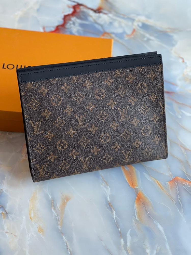 Louis Vuitton Monogram Brown Men's Pouch Wallet
