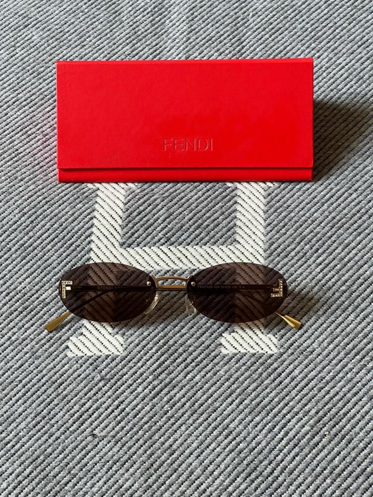 Oval Sunglasses Fendi Sunglasses Red Designer Fendi Oval