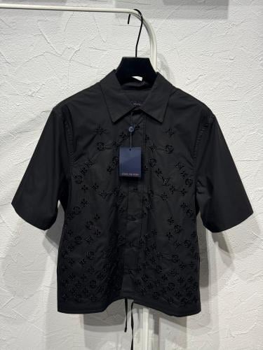 louis vuitton black dress shirt LOUIS VUITTON Shirt Men's Black • SneakerSouqq main image 1