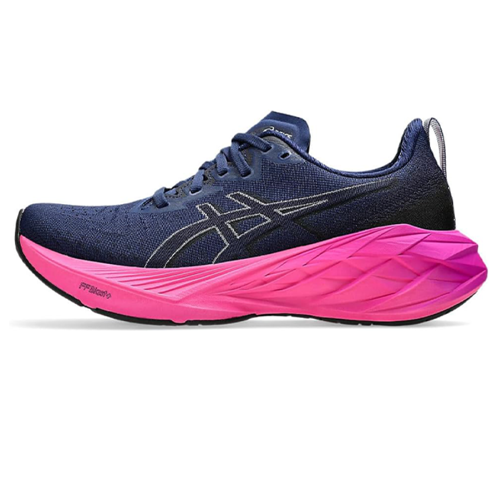 ASICS GEL NIMBUS SHOES, NAVY BLUE FUCHSIA SPORT - E-SEVEN STORE