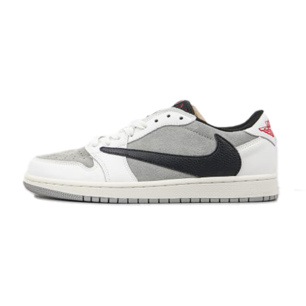 Unisex Nike Travis Scott x Air Jordan 1 Low Light Grey Shoes