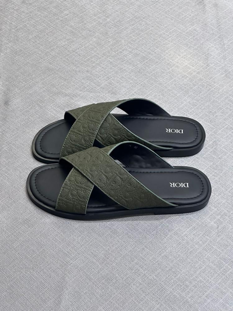 سليبر رجالي Dior Alias شيك مريح لون أخضر راقي