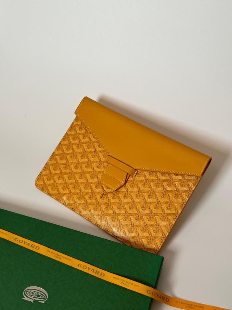 Goyard Women's Wide Clutch 26cm in Distinctive Yellow - E-SEVEN STORE