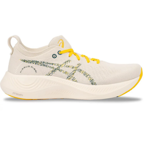 Skeeks Gel Nimbus 26 Mirai Unisex White Yellow Sports Sneaker - E
