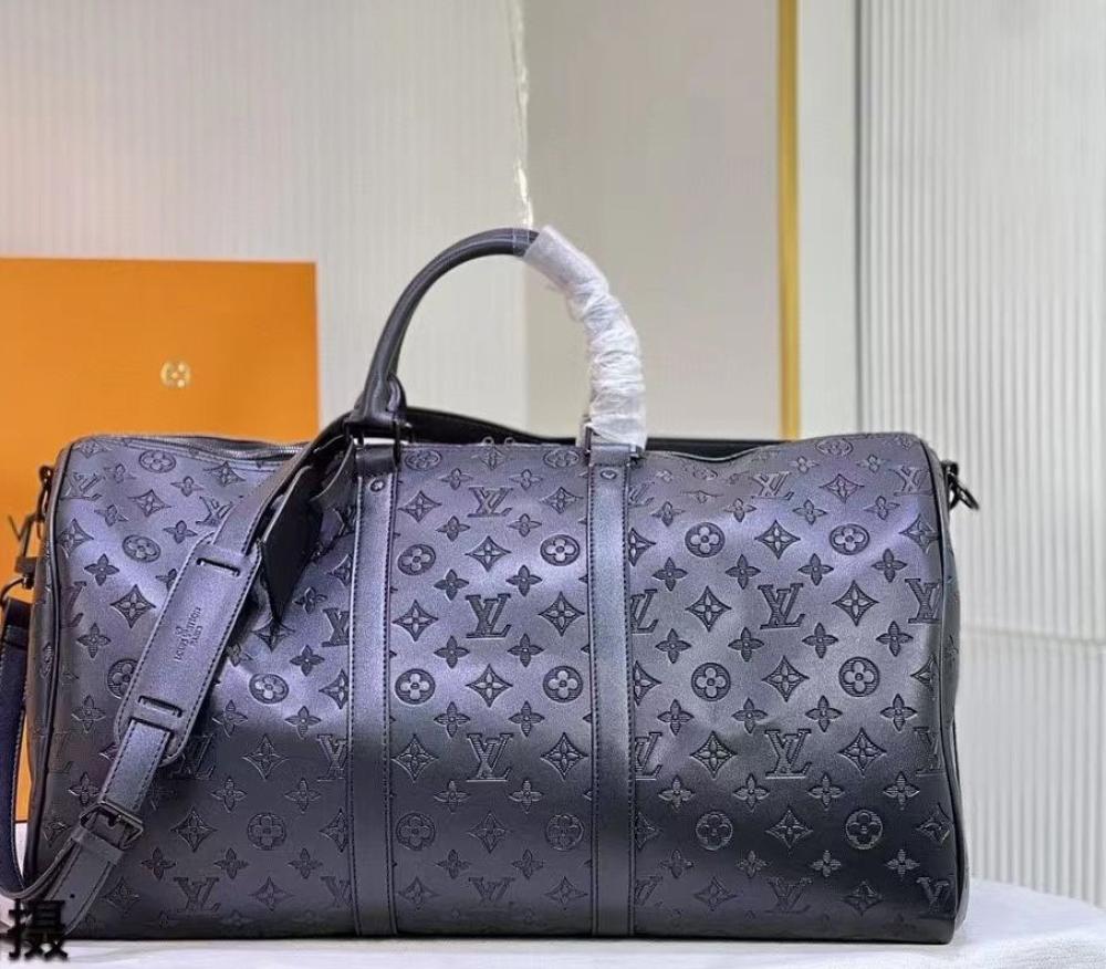 Louis Vuitton Monogram Luxury Small Travel Bag in Black