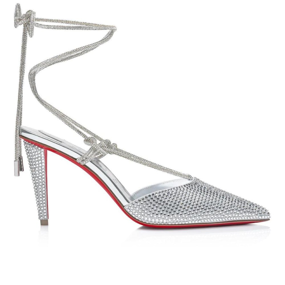 Christian Louboutin♡グリッターシルバーサンダル Christian Louboutin Women's Silver Sandal with Shiny