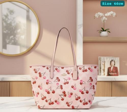 COACH Station Tote Bag In Signature Canvas Size: Length: 13.75 