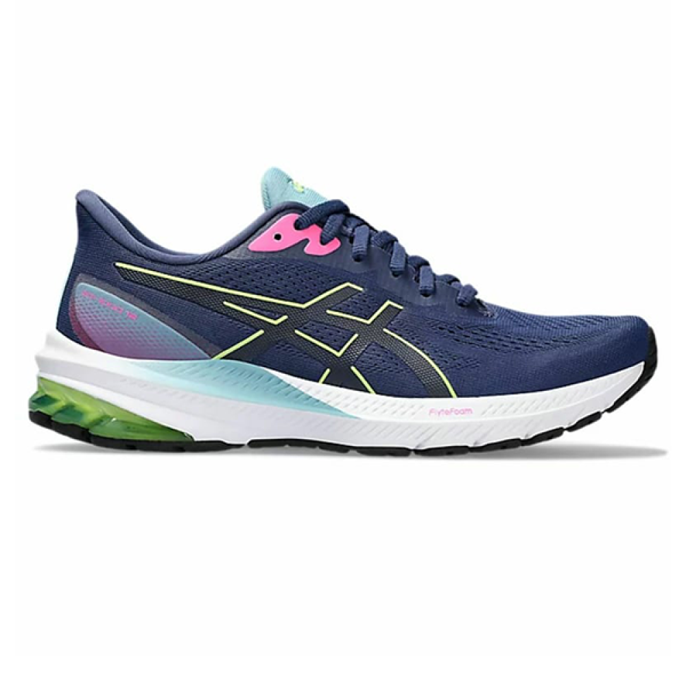 حذاء الجري asics GT-1000 12 نسائي بلو نايت اند بينك