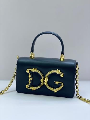 DG Girls Royal Blue and Gold Top Handle Handbag - E-SEVEN STORE