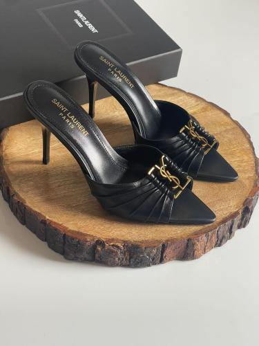 サンダル・ミュール Saint Laurent BABYLONE SANDALS Saint Laurent Babylon Women's Strapless Sandal in Black - E
