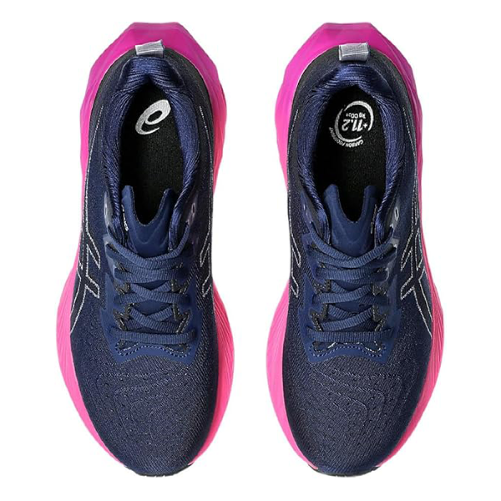 ASICS GEL NIMBUS SHOES, NAVY BLUE FUCHSIA SPORT - E-SEVEN STORE