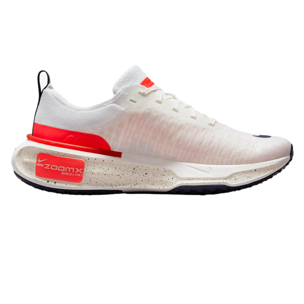 Nike Zoom X Invisible Shoes, White, Blue Sole, White and Red E