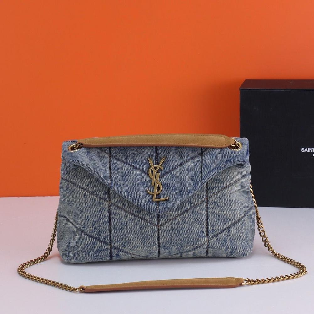 Saint Laurent Women's Jeans Bag with Chain Holder