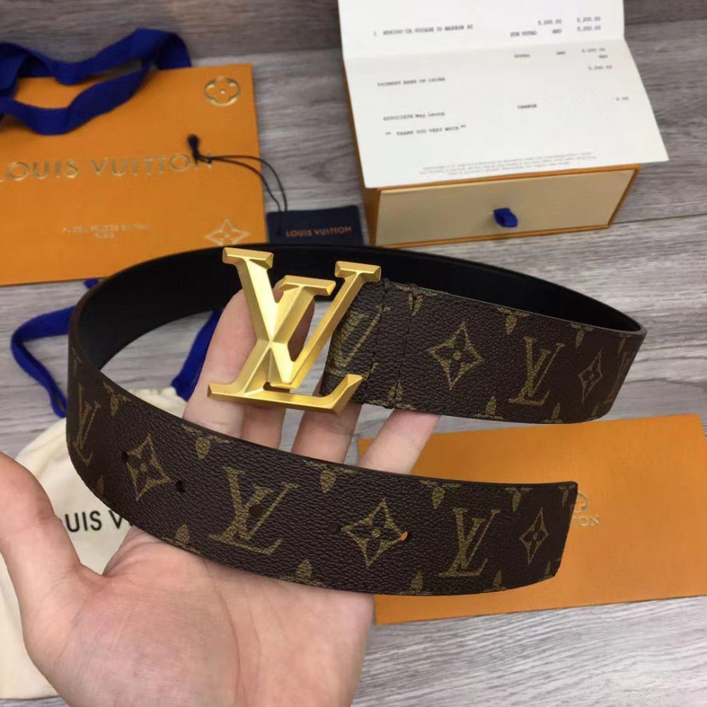 mens brown louis vuitton belt