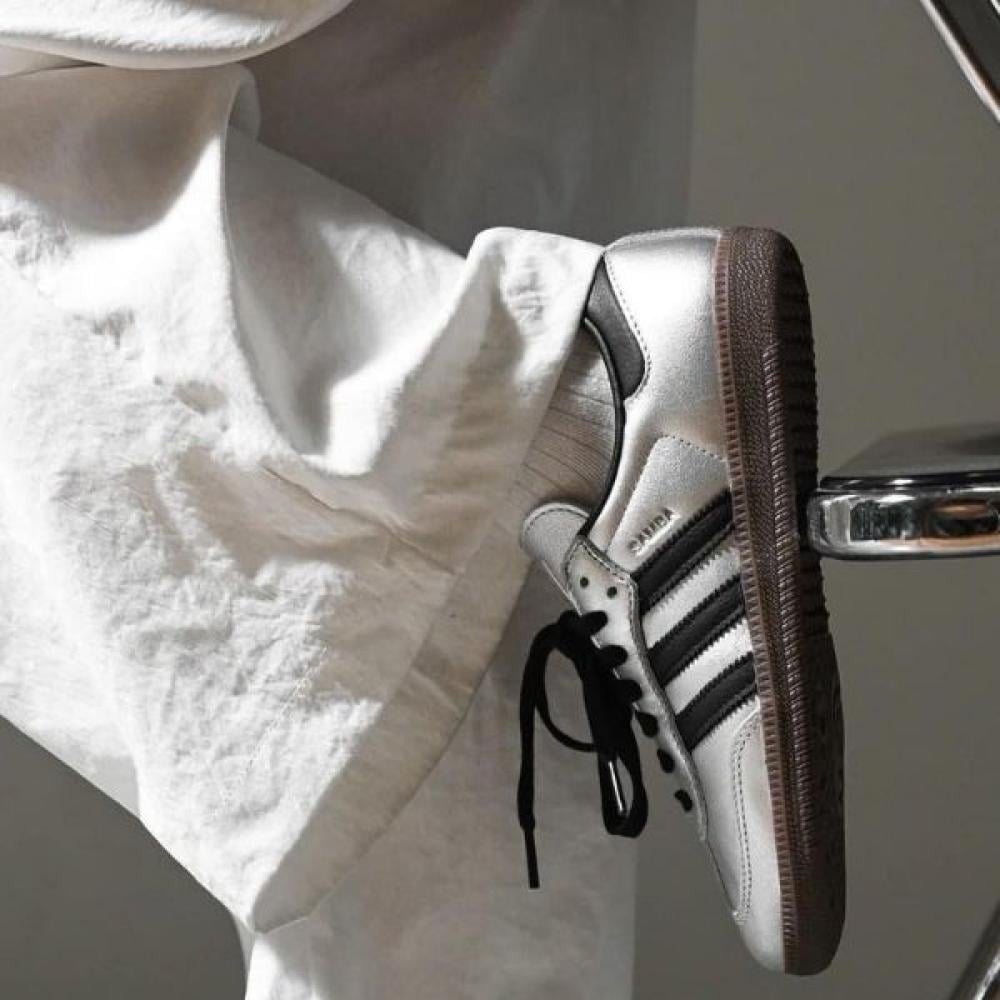 Adidas Samba OG Sneakers Adidas Metallic Silver - E-SEVEN STORE