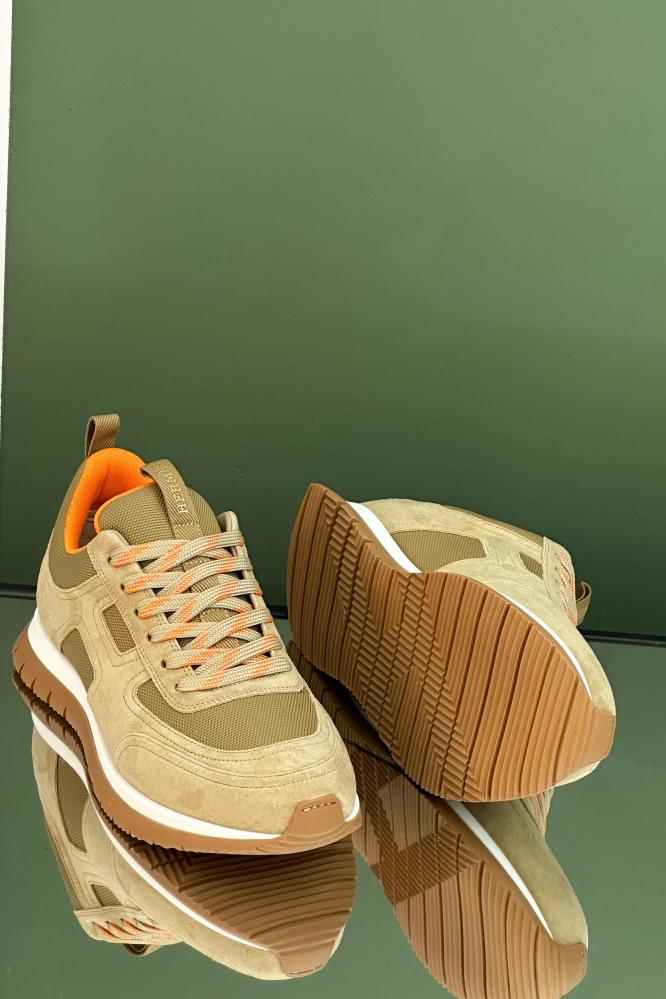 Jimmy Hermes Men's Daily Shoes, Comfortable Sneaker, Beige