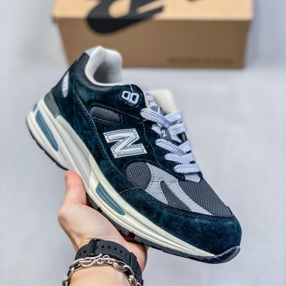 New Balance 991V2 Sneakers, Light Village, Dark Navy - E