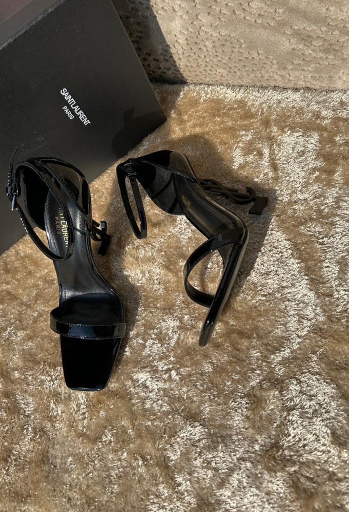 シューズ・サンダルその他 SAINT LAURENT Woman Heeled sandals Black 315490BDA00 1000 Saint Laurent Heeled Sandals Woman Saint Laurent – Modecraze