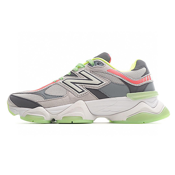 New Balance 9060 Unisex Running Sneaker Grey with Green