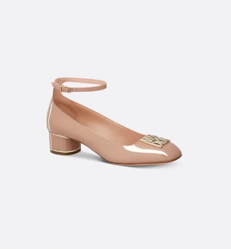 Miss Dior comfortable heel shoe with a back strap in a Miss Dior comfortable heel shoe with a back strap in a