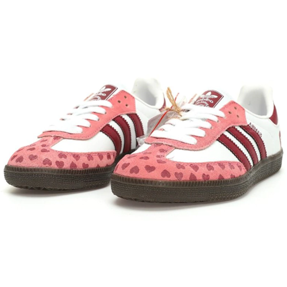 25SS春色新作★限定【ADIDAS】SAMBAE RED PINK◆22~26cm Adidas Samba Women's Shoes, Pink Red - E-SEVEN STORE