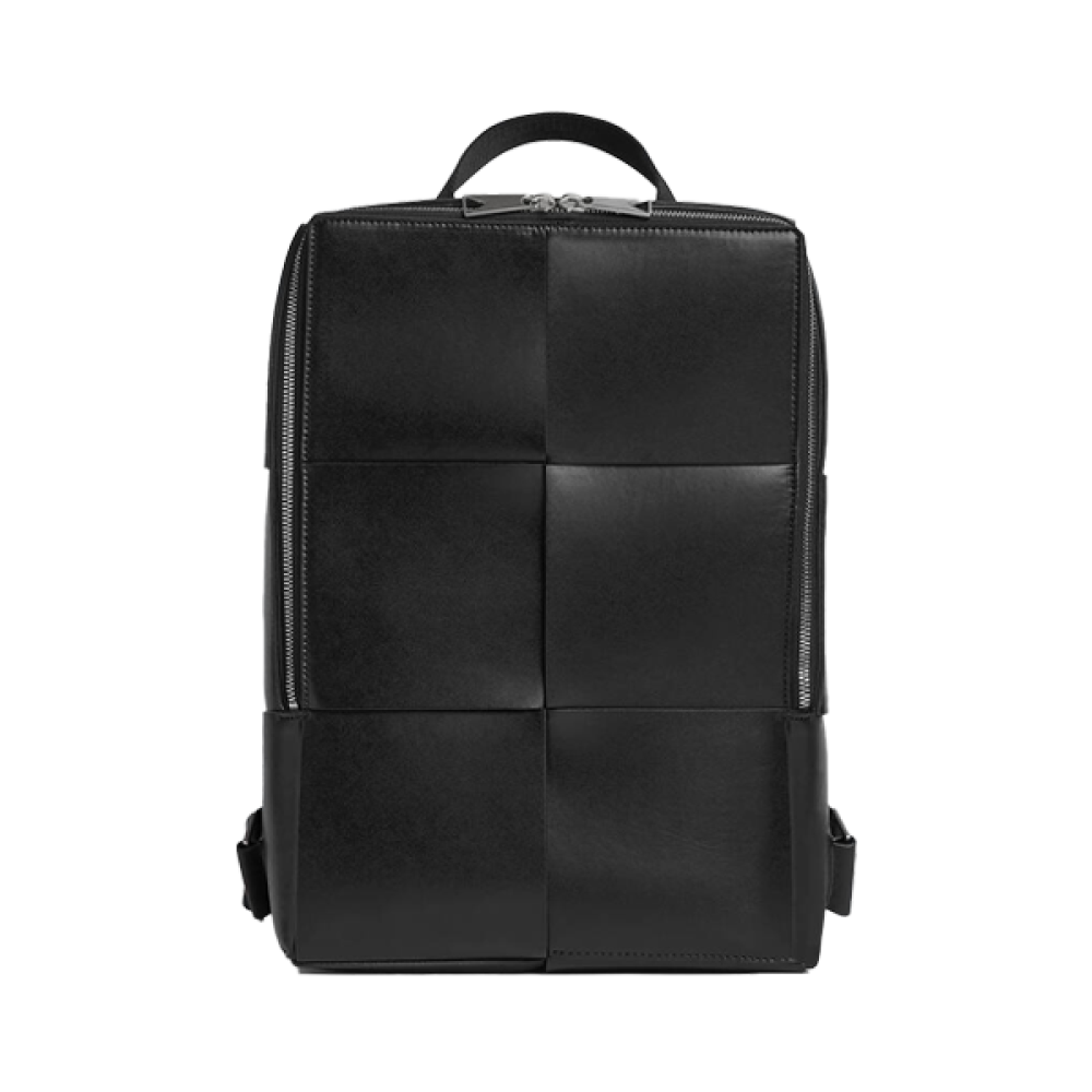 Bottega Arco Men's Black Leather Crossbody Bag