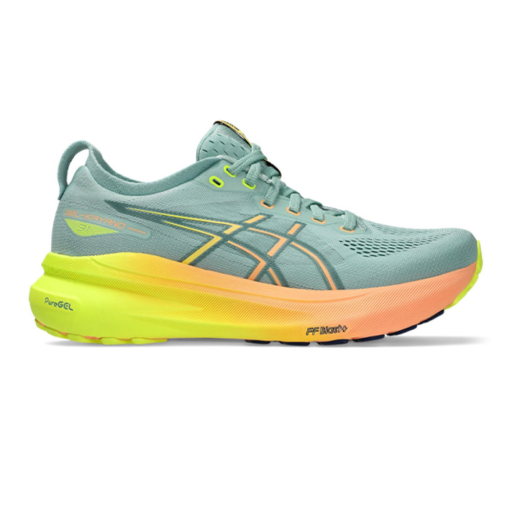 Eskimo Gel-Kayano 30 Shoes in Green, Grey and Yellow