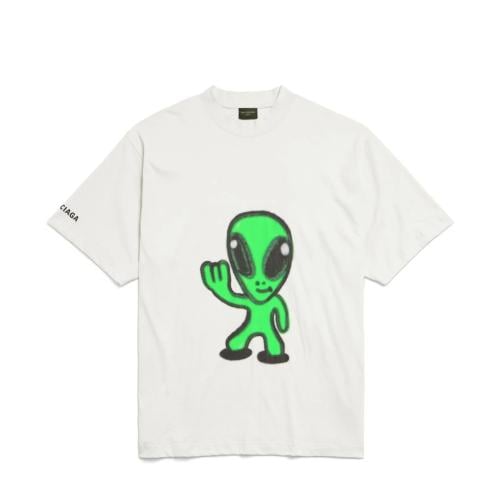 送料込+BALENCIAGA+Hi There + Dripley ノースリーブ Tシャツ Hi There + Dripley Sleeveless T-shirt in Heather Grey