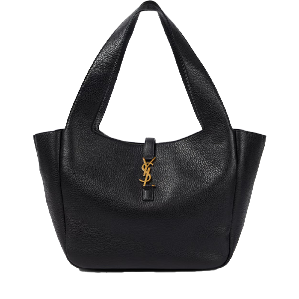 Yves Saint Laurent Le7 A5 Leather Shoulder Bag in Black - E