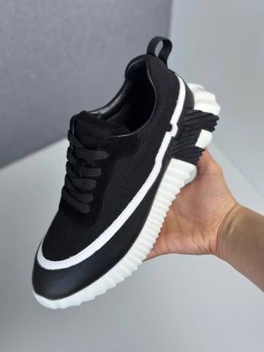 summer様 Hermes Bouncing Sneaker Men's Black and White - E-SEVEN STORE