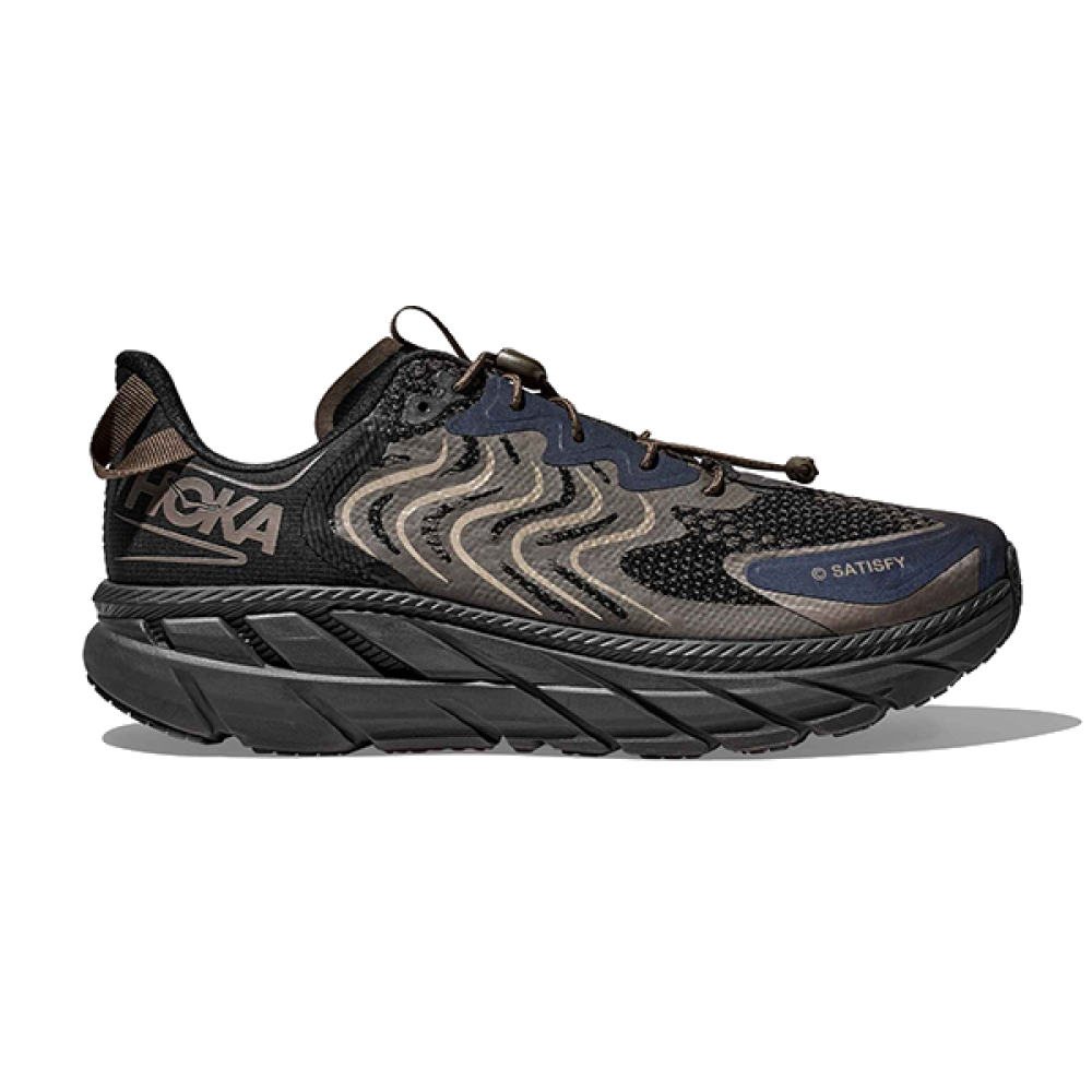 Hoka One One Unisex Clifton LS in Black and Brown