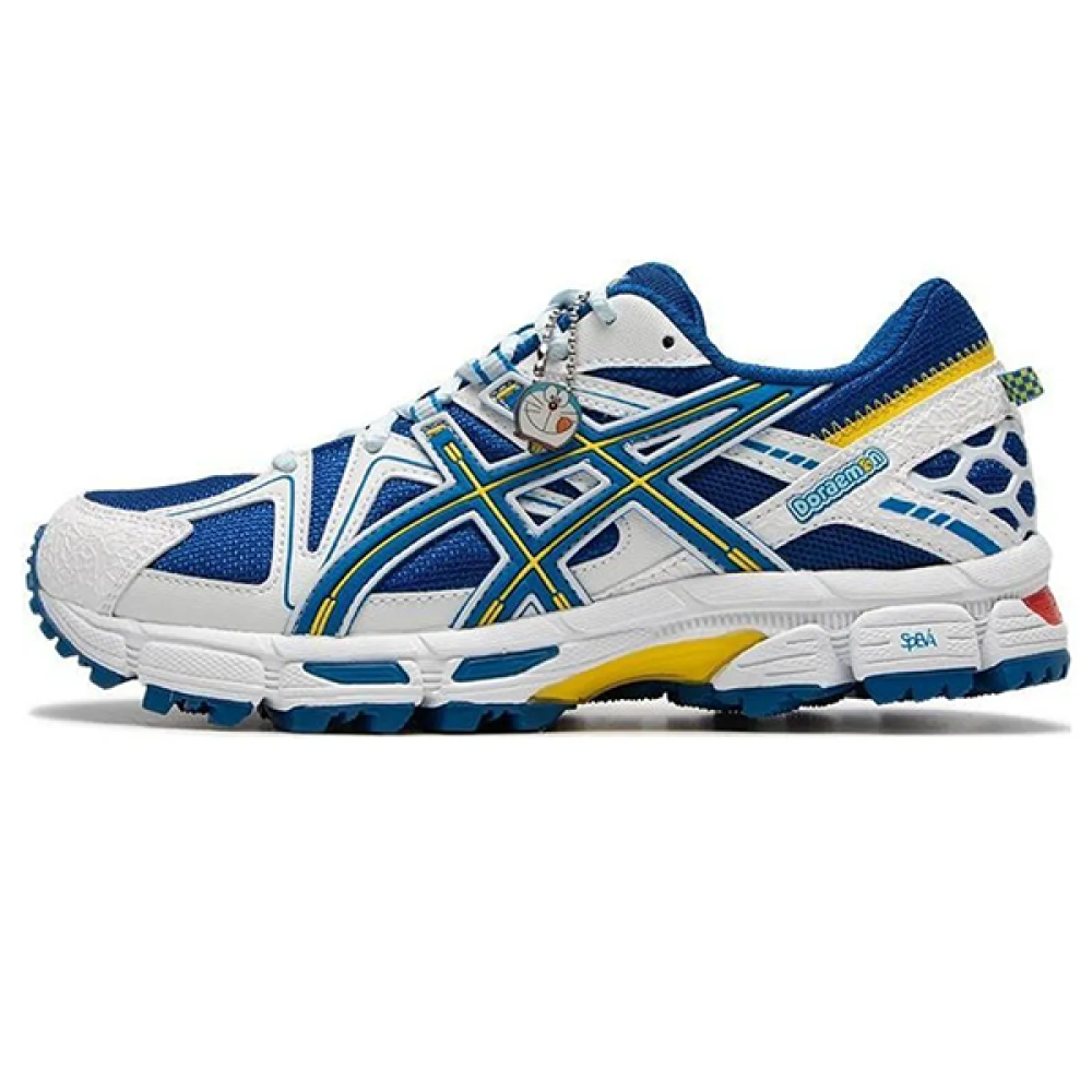 ASICS アシックス GEL-KAHANA 8 SP Cream White Blue ASICS GEL-KAHANA 8 Unisex Running Shoe - Navy White - E
