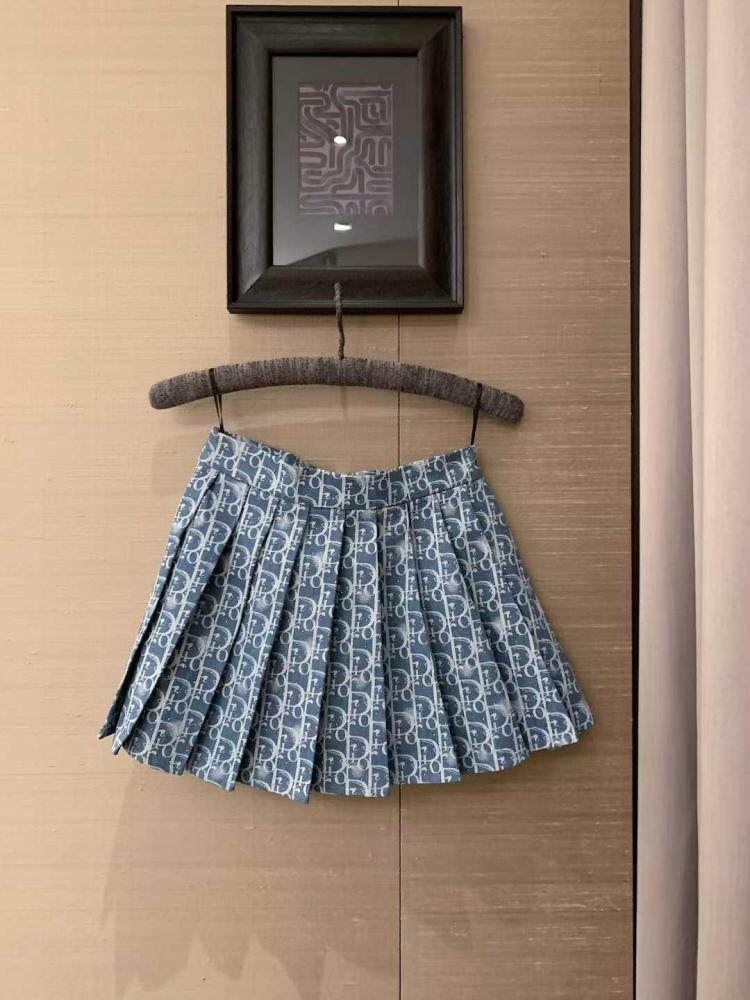 あまり（ヨ　ヨ） Set Dior Sport Blue Skirt with Black T-Shirt - E-SEVEN STORE