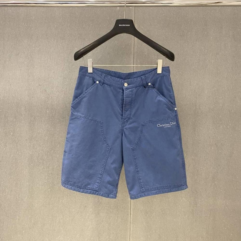 شورت سبور يومي سادة للرجال من ديور  بلون أزرق راقي