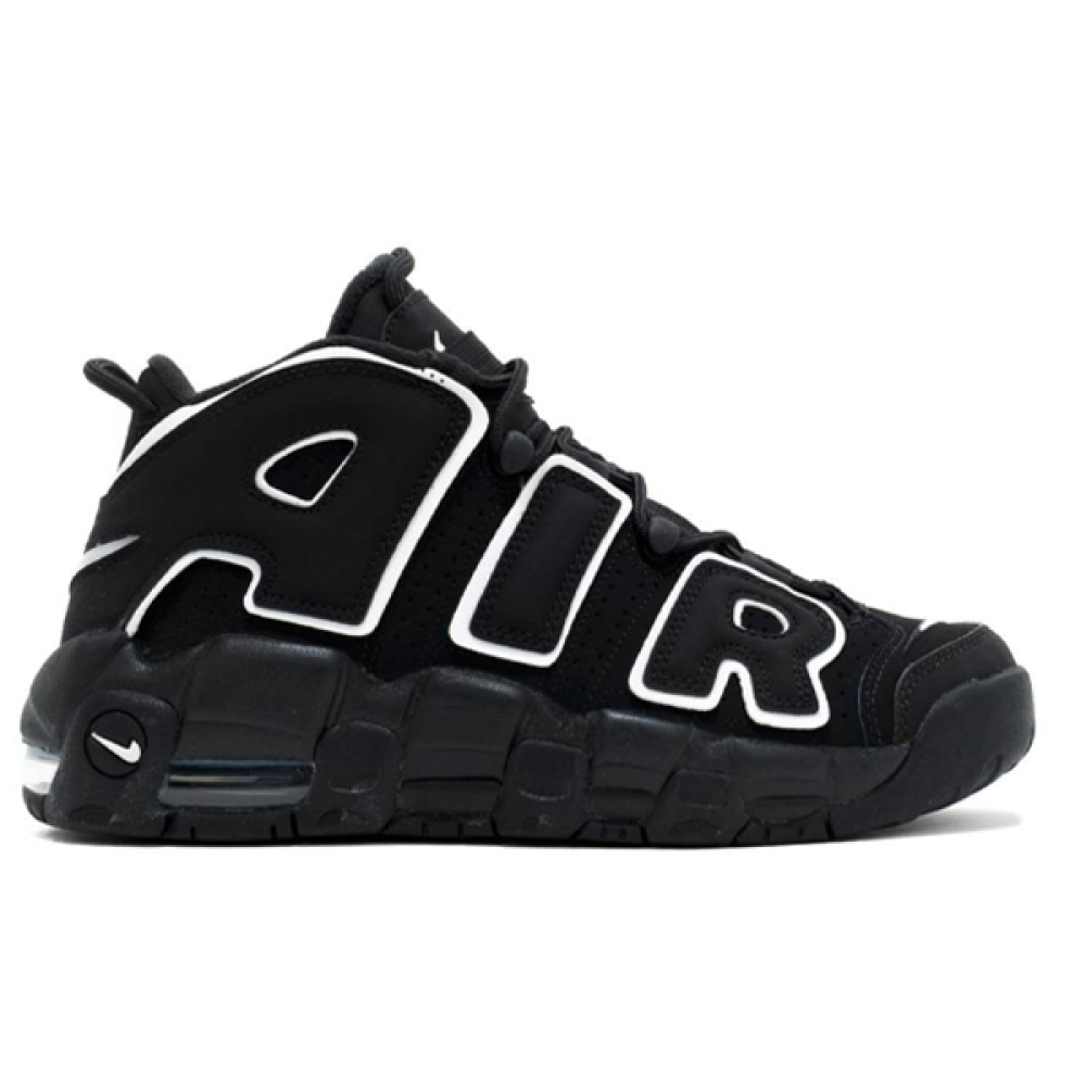 シューズ(男性用) NIKE AIR MORE UPTEMPO Black White 28cm Nike Air More Uptempo Shoes Dark Black White Details - E