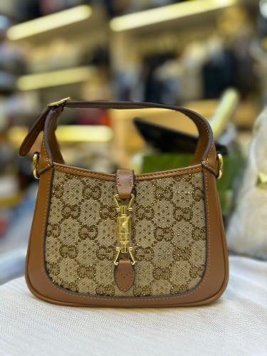 Gucci Brown Strass GG Women's Handbag Elegant | ESEVEN STORE