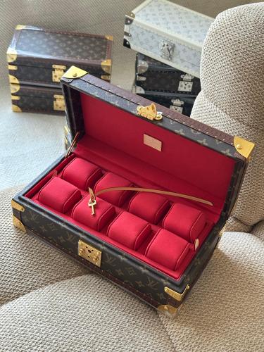 Louis Vuitton Watch Box Black and Grey Checks - E-SEVEN STORE